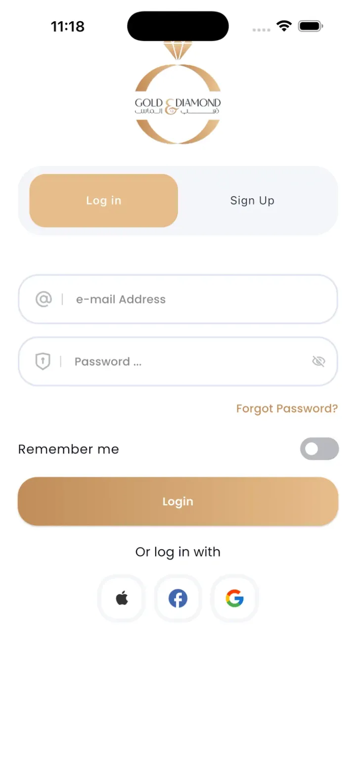 G&D: log in