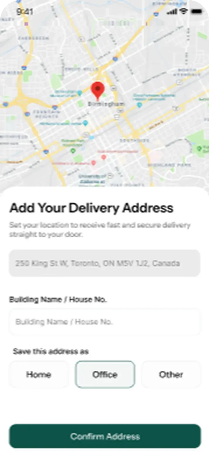 Sparx: delivery address